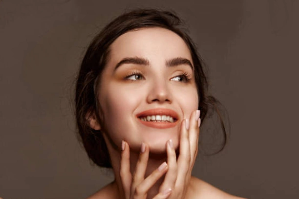 girl after chin filler treatment