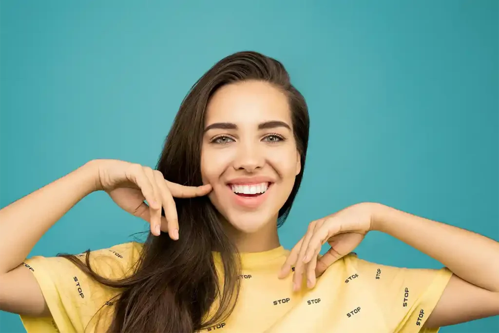 Smiling patient