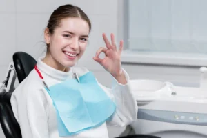girl after treatment