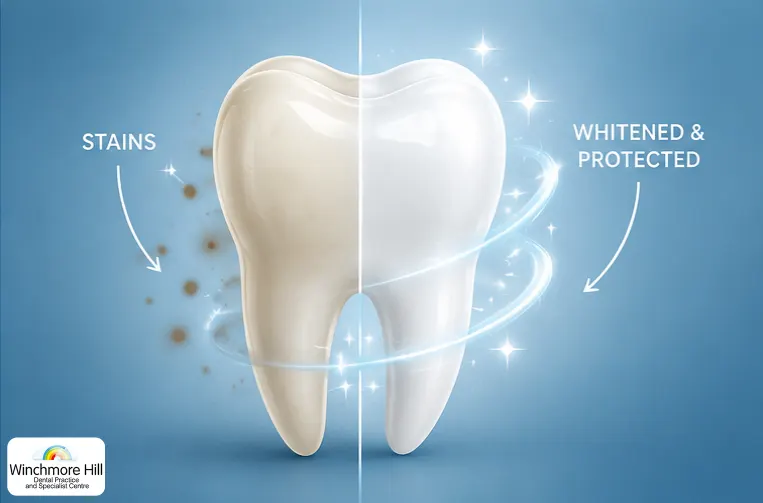 stains vs whitened